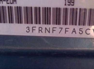 VIN prefix 3FRNF7FA5CV1