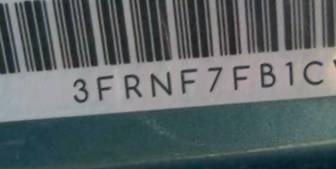 VIN prefix 3FRNF7FB1CV2