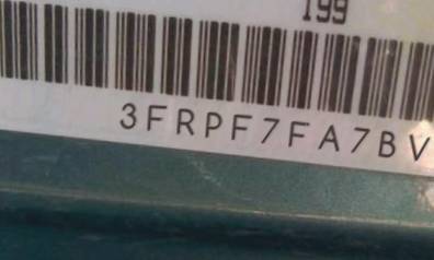 VIN prefix 3FRPF7FA7BV5