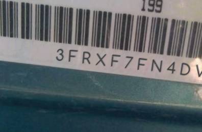 VIN prefix 3FRXF7FN4DV7