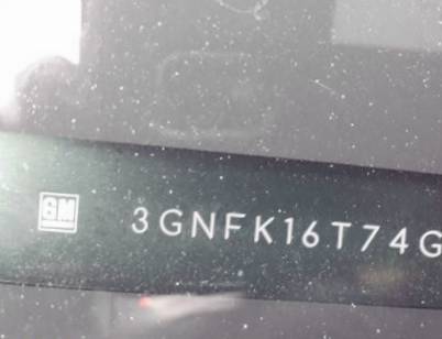 VIN prefix 3GNFK16T74G1