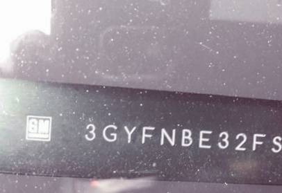 VIN prefix 3GYFNBE32FS5