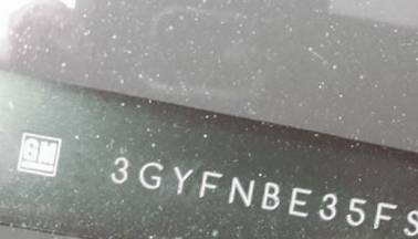VIN prefix 3GYFNBE35FS5