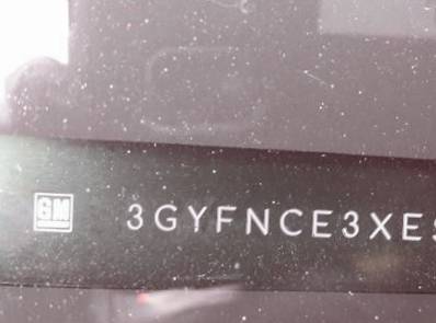 VIN prefix 3GYFNCE3XES6