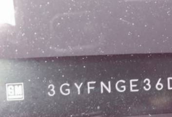 VIN prefix 3GYFNGE36DS6