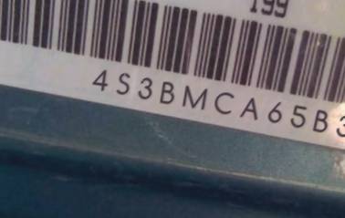 VIN prefix 4S3BMCA65B32