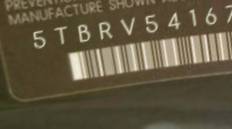 VIN prefix 5TBRV54167S4