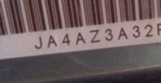 VIN prefix JA4AZ3A32FZ0