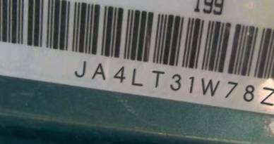 VIN prefix JA4LT31W78Z0