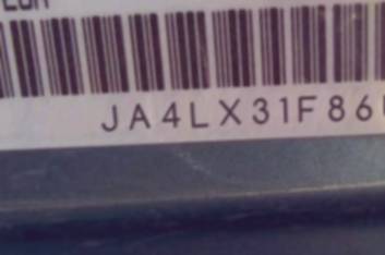 VIN prefix JA4LX31F86U0