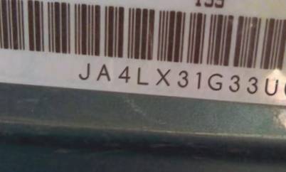 VIN prefix JA4LX31G33U0