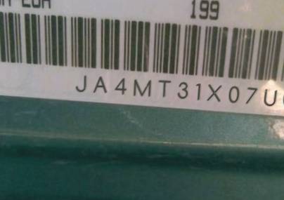 VIN prefix JA4MT31X07U0