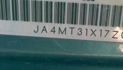 VIN prefix JA4MT31X17Z0