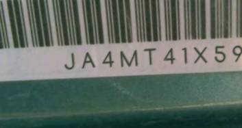 VIN prefix JA4MT41X59Z0