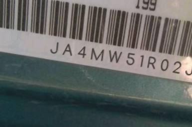 VIN prefix JA4MW51R02J0
