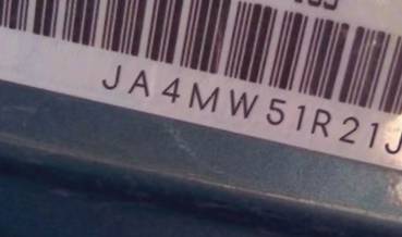 VIN prefix JA4MW51R21J0