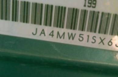 VIN prefix JA4MW51SX6J0
