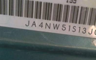 VIN prefix JA4NW51S13J0