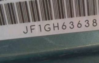 VIN prefix JF1GH63638H8