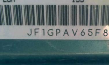 VIN prefix JF1GPAV65F82