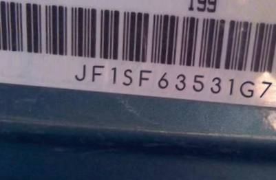 VIN prefix JF1SF63531G7