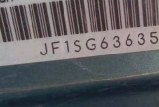 VIN prefix JF1SG63635H7