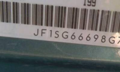 VIN prefix JF1SG66698G7