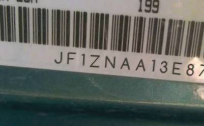 VIN prefix JF1ZNAA13E87