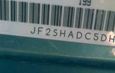 VIN prefix JF2SHADC5DH4