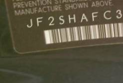VIN prefix JF2SHAFC3DH4