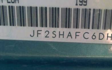 VIN prefix JF2SHAFC6DH4