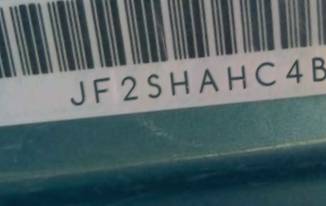 VIN prefix JF2SHAHC4BH7