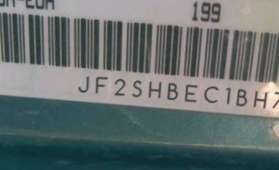 VIN prefix JF2SHBEC1BH7