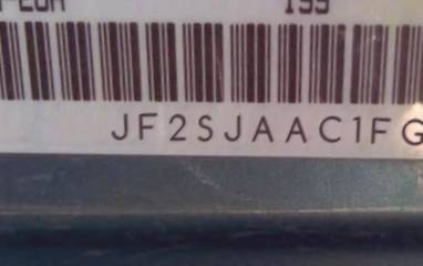 VIN prefix JF2SJAAC1FG5