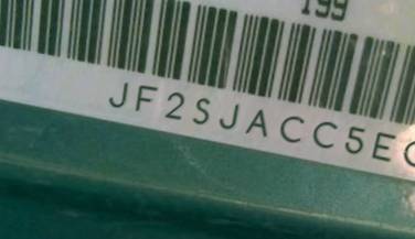VIN prefix JF2SJACC5EG4