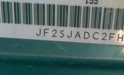VIN prefix JF2SJADC2FH4