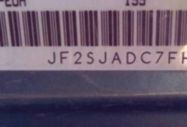 VIN prefix JF2SJADC7FH4