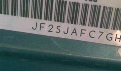 VIN prefix JF2SJAFC7GH5