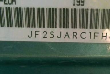 VIN prefix JF2SJARC1FH8