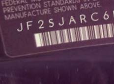 VIN prefix JF2SJARC6HH5