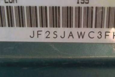 VIN prefix JF2SJAWC3FH4