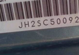 VIN prefix JH2SC50092M0