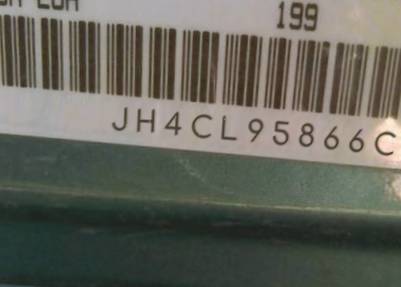 VIN prefix JH4CL95866C0