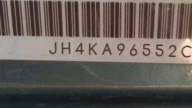 VIN prefix JH4KA96552C0