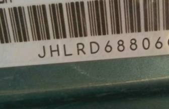 VIN prefix JHLRD68806C0
