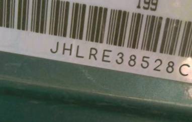 VIN prefix JHLRE38528C0