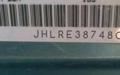 VIN prefix JHLRE38748C0