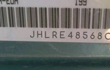 VIN prefix JHLRE48568C0