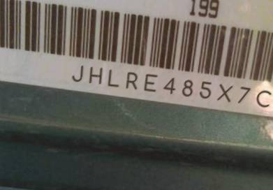 VIN prefix JHLRE485X7C1
