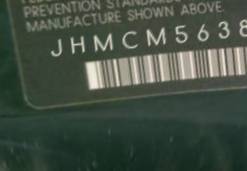 VIN prefix JHMCM56384C0